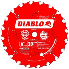 6 in. x 20 Tooth Diablo Saw Blade  ** CALL STORE FOR AVAILABILITY AND TO PLACE ORDER **
